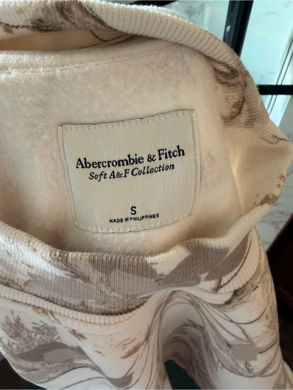Cream Camo Mock Neck Sweater - Women - Picture 3 of 3